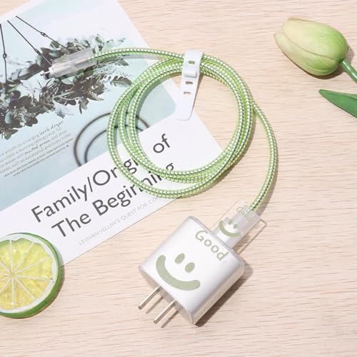 Verilux® Charger Protector Set of 12PCS Cover Cable Coil Sleeve Connector Cartoon Case Compatible with 20W 30W iPhone Charger Verilux® Charger Protector Set of 12PCS Cover Cable Coil Sleeve Connector Cartoon Case Compatible with 20W 30W iPhone Charger